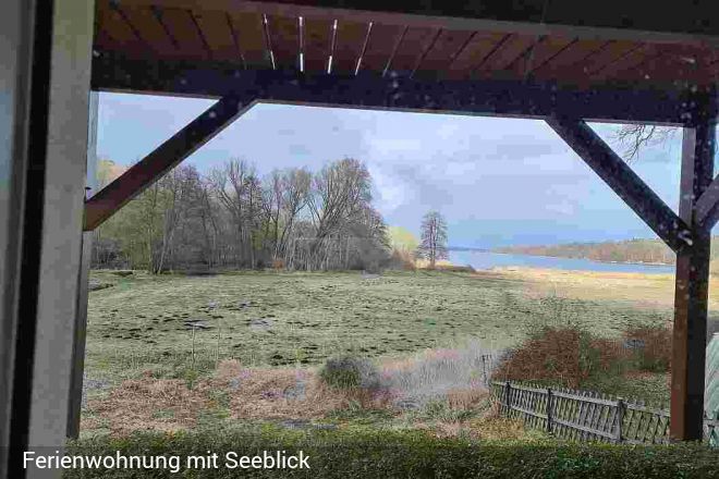 Ferienwohnung Seeblick mit Hund Wassergrundstueck